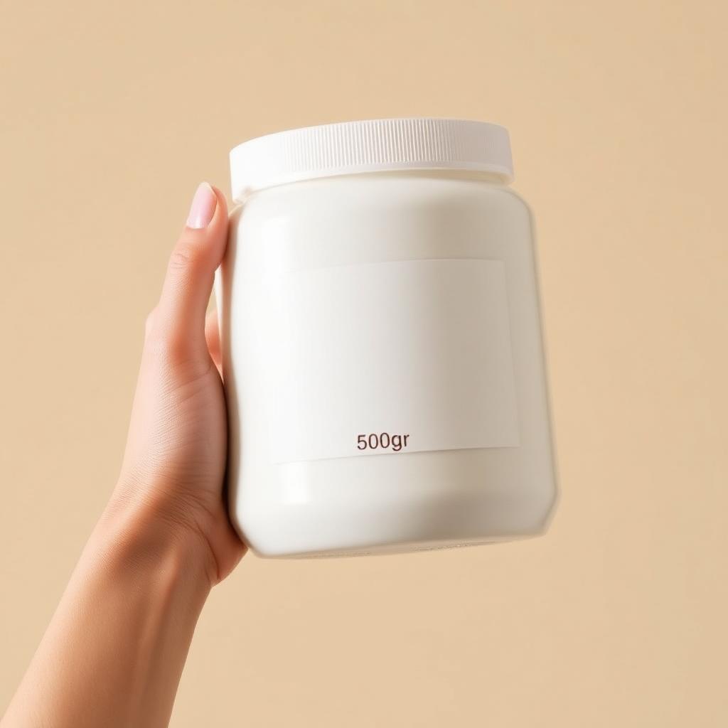 Pote gigante de 500g do tratamento na mão